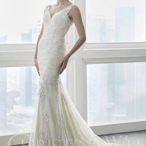 NWT Christina Wu Unaltered Designer Wedding Dress, size 6